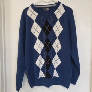 XG Argyle Sweater XL Brand New